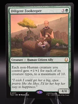 MTG Avatar: The Last Airbender Diligent Zookeeper 0171 NM Rare - Image 1