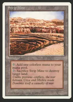***Strip Mine*** MTG 4th Edition Magic Kid Icarus - Image 1