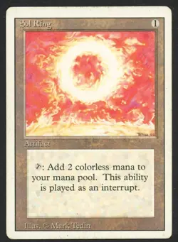 ***Sol Ring*** MTG Revised Magic Kid Icarus - Image 1