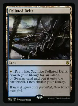 ***Polluted Delta*** MTG Khans of Tarkir Magic Kid Icarus - Image 1
