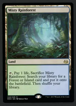 ***Misty Rainforest*** MTG Modern Masters Magic Kid Icarus - Image 1