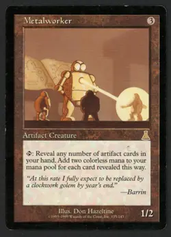 ***Metalworker*** MTG Urza's Destiny Magic Kid Icarus - Image 1