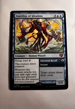 Magic: The Gathering Emeritus of Ideation Mythic Creature Blue 0045 Strixhaven - Image 1
