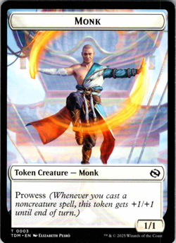 x4 Play Set: Dragon Illusion Monk Double-Sided 15 Token - Image 2