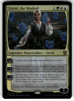 Estrid, the Masked 40 Mythic Commander 2018 Magic: The Gathering Foil LP - Image 1