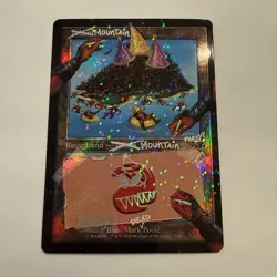 Mountain POOL PARTY FOIL 7128 Deadpool Secret Lair SCD MTG Basic Land Unplayed - Image 2