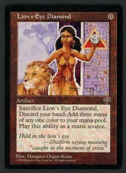 ***Lion's Eye Diamond (Suffle Bend)*** MTG Mirage Magic Kid Icarus - Image 1