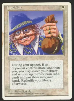 ***Land Tax*** MTG 4th Edition Magic Kid Icarus - Image 1