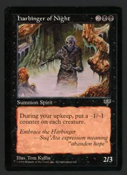 ***Harbinger of Night*** MTG Mirage Magic Kid Icarus - Image 1