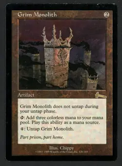 ***Grim Monolith*** MTG Urza's Legacy Magic Kid Icarus - Image 1