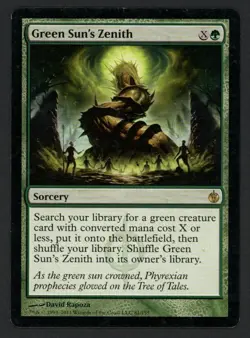 ***Green Sun's Zenith*** MTG Mirrodin Besieged Magic Kid Icarus - Image 1