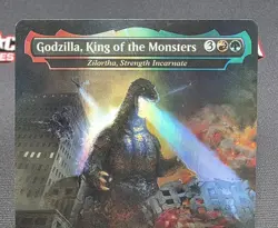 MTG FOIL Zilortha, Strength Incarnate- DAMAGED -Buy-a-Box Promo Magic Card # 275 - Image 3