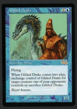 ***Gilded Drake*** MTG Urza's Saga Magic Kid Icarus - Image 1