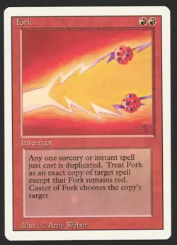 ***Fork (Edge Bend)*** MTG Revised Magic Kid Icarus - Image 1