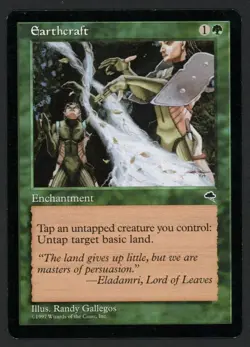 ***Earthcraft (Corner Bend)*** MTG Tempest Magic Kid Icarus - Image 1