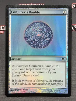 MTG FOIL Conjurer's Bauble- DAMAGED -Fifth Dawn Magic the Gathering Card #112 - Image 1