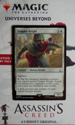 MTG ACR Templar Knight Assassin’s Creed Uncommon Creature - Image 1