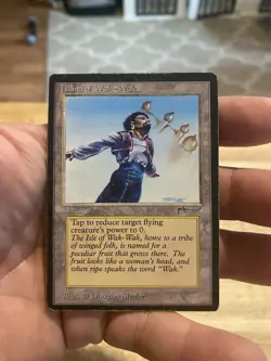 MTG Magic: The Gathering Arabian Nights Island of Wak-Wak HP Heavy Play - Image 1