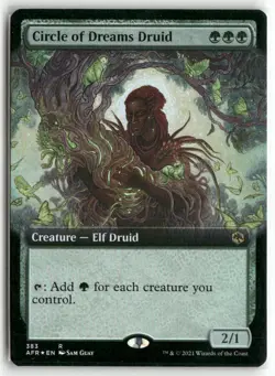 Circle of Dreams Druid (Extended Art) 383 MTG Foil LP - Image 1