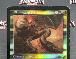 MTG FOIL Blazing Specter- DAMAGED -Invasion Magic the Gathering Card #236 - Image 3