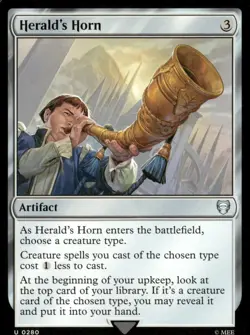 Herald's Horn 280 Commander: The Lord of the Rings: Magic: The Gathering NM - Image 1