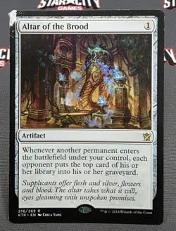 MTG Altar of the Brood- DAMAGED -Khans of Tarkir Magic the Gathering Card #216 - Image 1