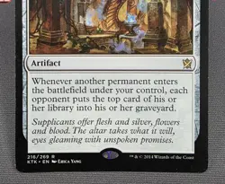 MTG Altar of the Brood- DAMAGED -Khans of Tarkir Magic the Gathering Card #216 - Image 4