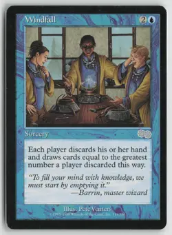 Windfall Lightly Played Urza's Saga Magic: The Gathering - Image 1