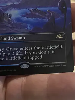 Watery Grave - Borderless Galaxy FOIL - Unfinity - NM MTG - Image 2