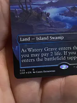 Watery Grave - Borderless Galaxy FOIL - Unfinity - NM MTG - Image 3