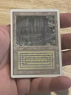 Bayou Revised MTG Magic the Gathering Lightly Played DUAL LAND - Image 1