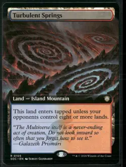 Commander: Secrets of Strixhaven #105 Turbulent Springs (Extended Art) - Image 1