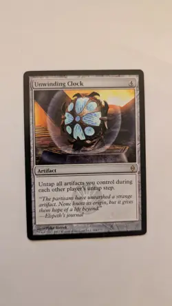 Unwinding Clock-New Phyrexia, Rare 164/175, Lightly Played - Image 1