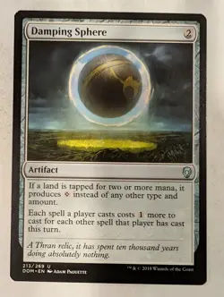 Damping Sphere - Dominaria - Magic the Gathering MTG Nice! - Image 1