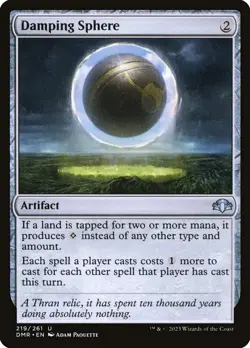 MTG Damping Sphere Dominaria Remastered #219 Uncommon Magic The Gathering - Image 1