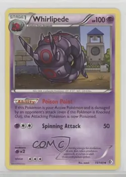 Whirlipede Pokemon Black & White Boundaries Crossed #73 - Image 1