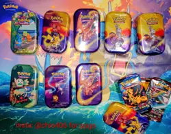 Pokemon Kanto Power K19 mini Tins and Celebration mini tins XY Evo Lot Of 9 - Image 1
