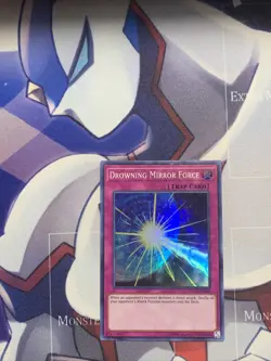 Yugioh! LP Drowning Mirror Force - DASA-EN045 - Super Rare - Unlimited Lightly P - Image 1