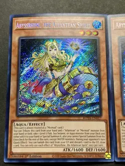 3x Abyssrhine, The Atlantean Spirit | ROTA-EN017 | Secret Rares | NM | YuGiOh! - Image 3