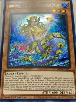 3x Abyssrhine, The Atlantean Spirit | ROTA-EN017 | Secret Rares | NM | YuGiOh! - Image 4