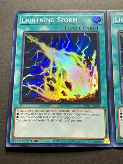 3x Lightning Storm | RA01-EN061 | Super Rares | NM | 1st Edition | YuGiOh! - Image 3