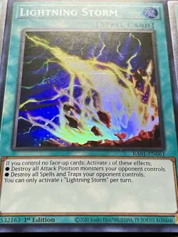 3x Lightning Storm | RA01-EN061 | Super Rares | NM | 1st Edition | YuGiOh! - Image 4