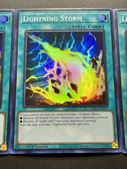 3x Lightning Storm | RA01-EN061 | Super Rares | NM | 1st Edition | YuGiOh! - Image 5