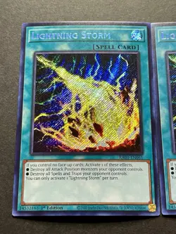 3x Lightning Storm | RA01-EN061 | Secret Rares | NM | 1st Edition | YuGiOh! - Image 4