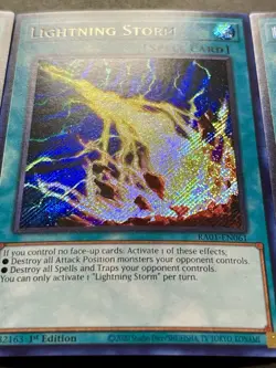 3x Lightning Storm | RA01-EN061 | Secret Rares | NM | 1st Edition | YuGiOh! - Image 5