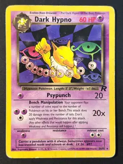 Dark Hypno 26/82 Rare Team Rocket - WOTC Pokemon Card HP - Image 1