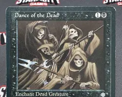 MTG Dance of the Dead- DAMAGED -Ice Age Magic the Gathering Card #118 - Image 3