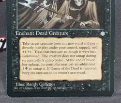 MTG Dance of the Dead- DAMAGED -Ice Age Magic the Gathering Card #118 - Image 4