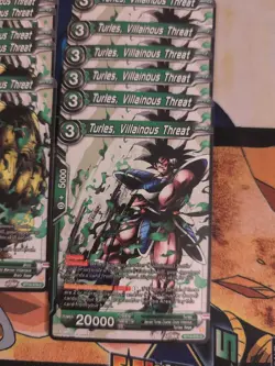 16 Card Lot Villainous Threat Dragon Ball Super Masters CCG DBZ TCG Broly Turles - Image 5