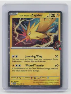 Team Rocket's Zapdos - (Cosmos Holo) Promo Miscellaneous Cards & Products 070/18 - Image 1